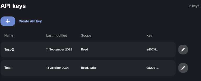Managing API Keys on Neat Pulse - Neat Support