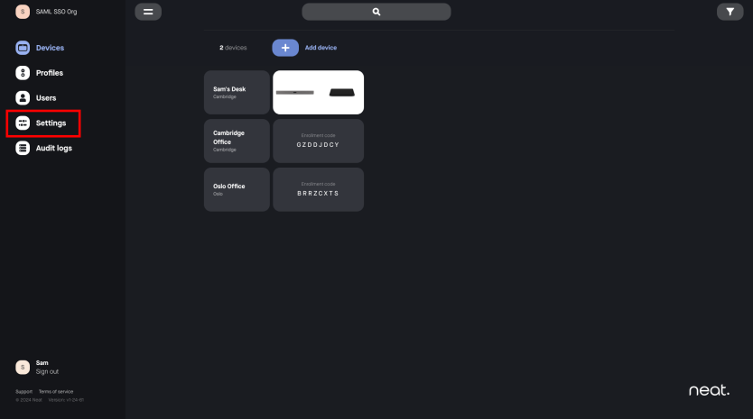 Configuring SAML SSO for Neat Pulse - Neat Support
